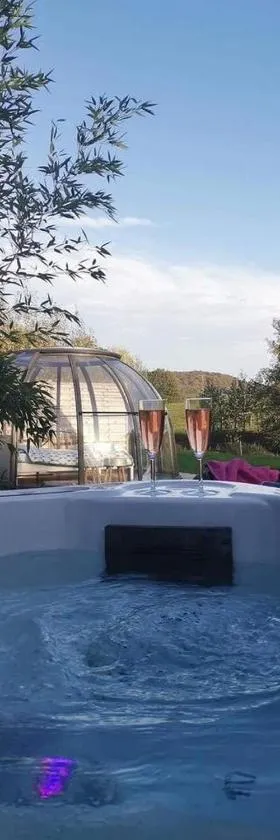 Les nuits insolites de la mothe - hébergement en bulle ou tiny house avec spa privatif，位于Outremécourt的酒店