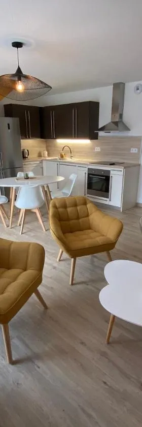 appartement maison en duplex 80m² jardin terrasse，位于Saint-Julien-les-Villas的酒店