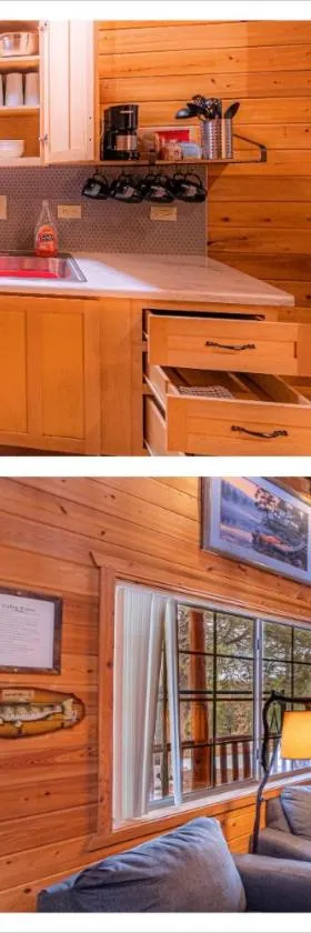 Cabin #4 The Wolves Den - Pet Friendly- Sleeps 6 - Playground & Game Room，位于佩森的酒店