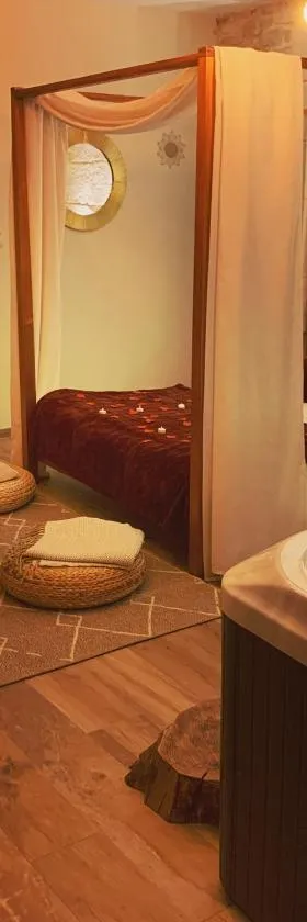 Suite de caractère avec Jacuzzi，位于Milhaud的酒店