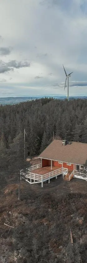 Toppstuga med storslagen utsikt och vacker natur!，位于Äppelbo的酒店