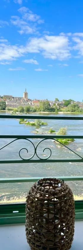 LA VUE LOIRE Appartement，位于Saint-Denis-de lʼHôtel的酒店