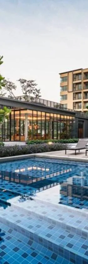 Rain Condo @ Cha Am-Huahin, Pool Access from room，位于Ban Bo Talung的酒店