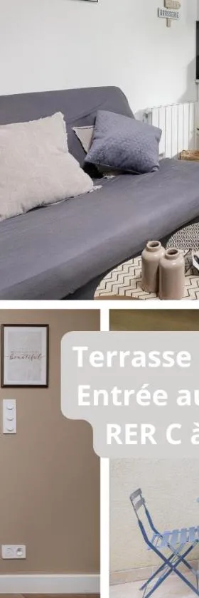 Chic Parisian - 5' RER C Paris - Orly 15 min，位于奥尔日河畔萨维尼的酒店