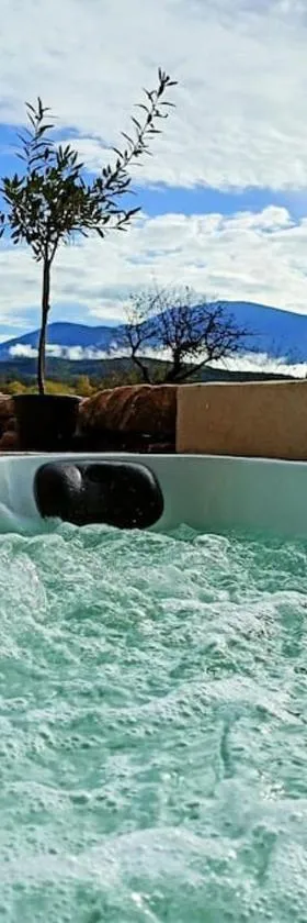 Gîte de charme avec jacuzzi face au Mont Ventoux，位于Crestet的酒店