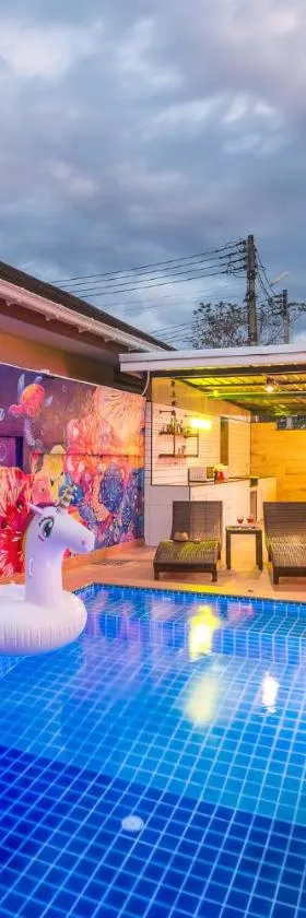 Aonang sealight pool villa，位于Ban Chong Phli的酒店