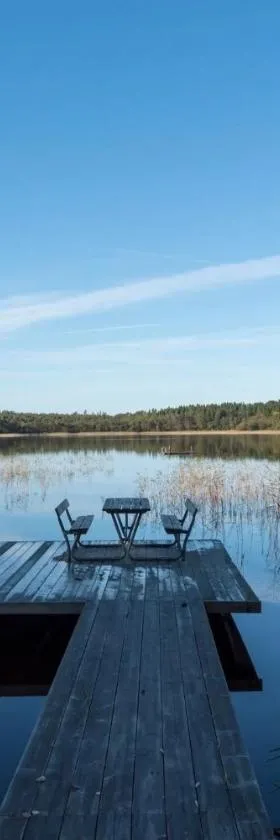 The Solhem Cabin - 80m to the lake, 1930s charm，位于斯特伦斯塔德的酒店