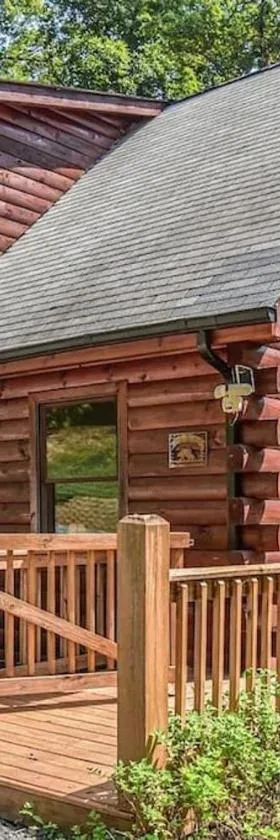 Spectacular Log Cabin Home 45 minutes to Asheville，位于马里昂的酒店