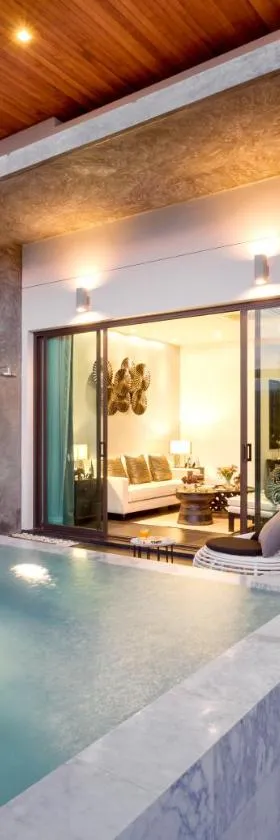 The cozy private pool villa，位于Ban Suan的酒店