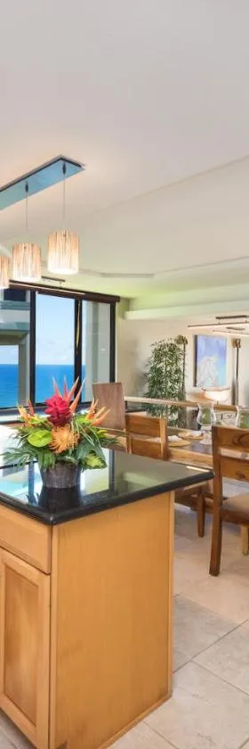 Puu Poa Ocean Bluff Condo, Incredible Views, Walk to Beaches, Pool & Tennis，位于普林斯维尔的酒店