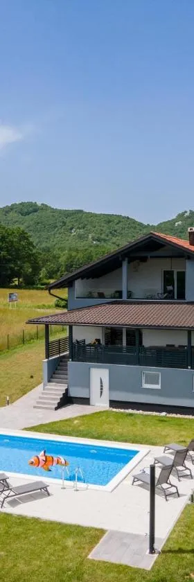 Plum house - villa with pool，位于戈斯皮奇的酒店