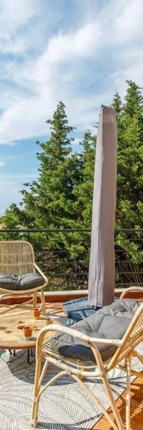 Beau T2 avec terrasse Vue mer，位于Saint-Peïre-sur-Mer的酒店