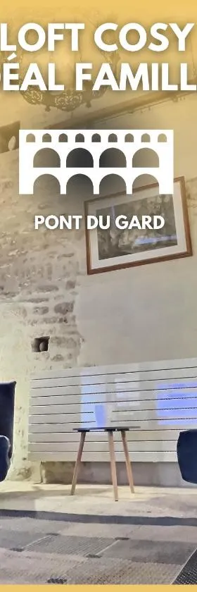 Chez Lydia - Loft cosy, départ canoë à pied, Proche Pont-du-Gard et Uzès，位于雷穆兰的酒店