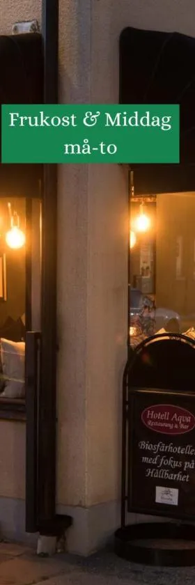Hotell Aqva Restaurang & Bar Ett Biosfärhotell med fokus på hållbarhet，位于玛丽斯塔德的酒店