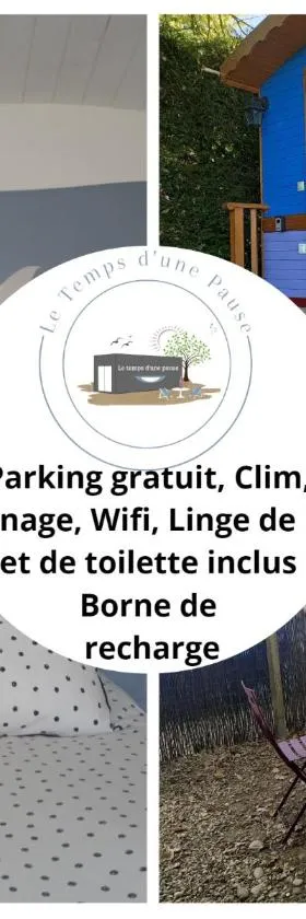 Roulotte Authentique 'Le Temps d une Pause" en face du Beaujolais - Climatisation et Borne recharge véhicule électrique，位于蒙梅勒的酒店
