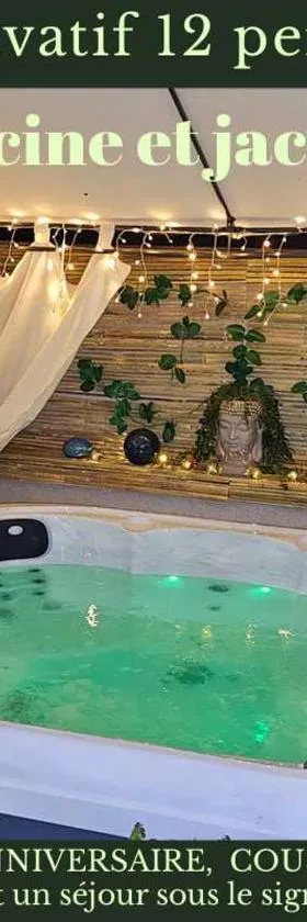 Gîte au cœur des vignes avec piscine et spa，位于Saudoy的酒店