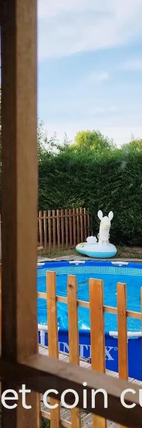 Piscine Jacuzzi Balnéo "La Palmeraie Oasis"，位于Férolles的酒店