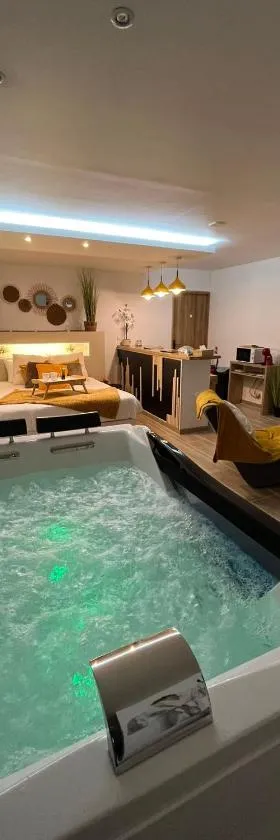 Studio Design Cocon SPA privé à deux pas de Lille，位于La Bassée的酒店
