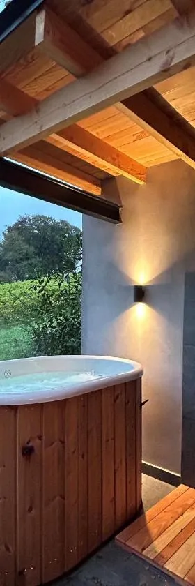 Cabanes avec jacuzzi les pieds dans la vignes，位于Incourt的酒店