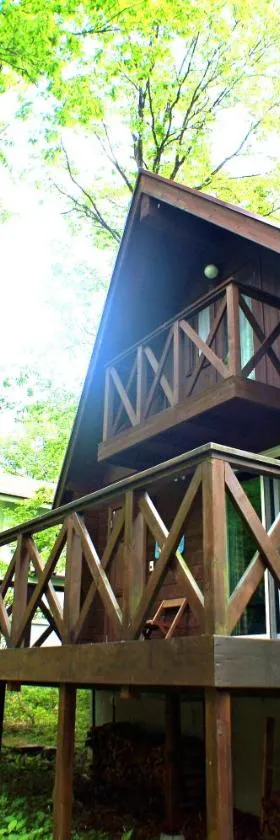 HARUNA LODGE Private log house with starry sky from the skylight, fireplace, and spacious deck BBQ，位于那须町的酒店