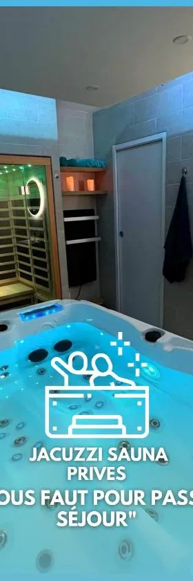 Escapade Relaxante - Spa - Jacuzzi - Sauna - Privés，位于利勒阿当的酒店