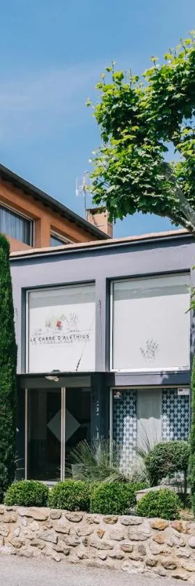 Le Carré d'Alethius Logis Hôtel Restaurant，位于Charmes-sur-Rhône的酒店