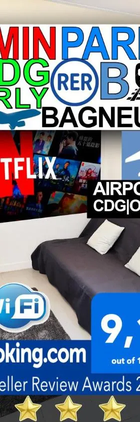 Bagneux Paris RER B Confort Netflix，位于卡尚的酒店