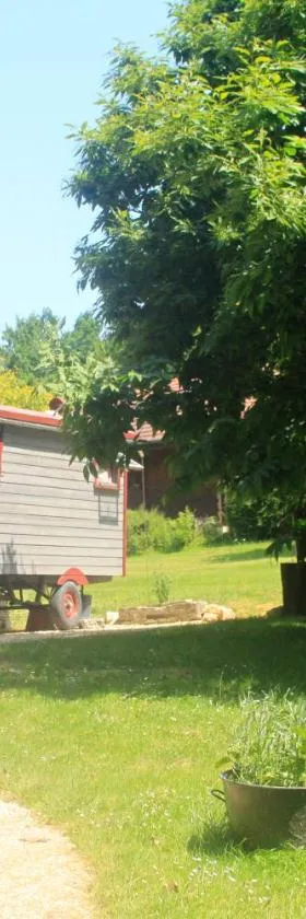 Belle Roulotte unique en pleine campagne Au Jardin de la Vouivre，位于Saint-Vincent-en-Bresse的酒店