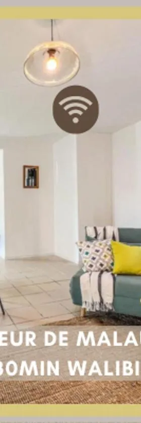 Le Gite 1 - Appartement T2 de 53m2, idéal pro ou couples, coeur de ville et proche GOLFECH，位于Malause的酒店