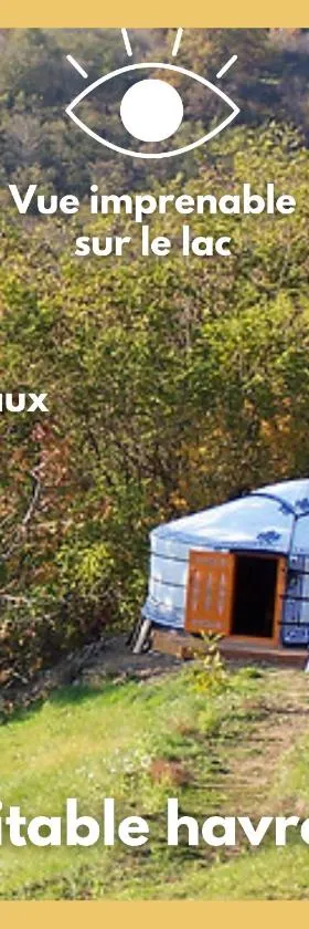 Les Yourtes Ô fil 2 l'eau，位于Saint-Jean-Saint-Maurice-sur-Loire的酒店