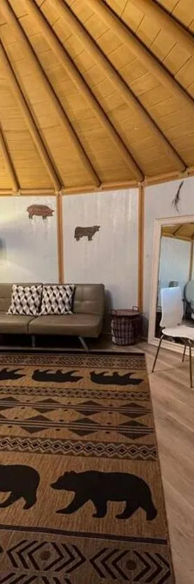 Glamping-Sky Dome Yurt-Tiny House-2 modern composting toilet，位于Valley Center的酒店