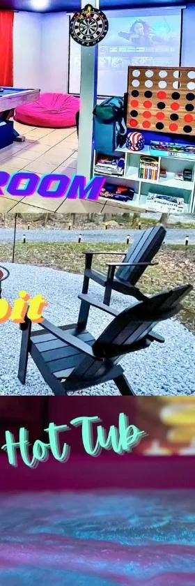 Zen Spa Oasis Retreat Sauna/Hotub/Firepit/Fun/Gameroom，位于Blakeslee的酒店