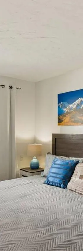 Mountainside Condo King Bed, Two Hot Tubs, Fireplace, Pool , on the Free Bus Route，位于斯廷博特斯普林斯的酒店