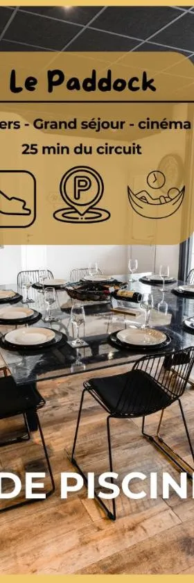 LE PADDOCK "Maison 220 m2 pour 8 à 12 personnes"，位于蒙福尔勒热努瓦的酒店