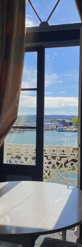 Best Western Le Cheval Blanc -Vue sur le port-plein centre ville，位于翁弗勒尔的酒店