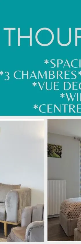 Le Thourottois*Centre ville*Wifi*Spacieux*Confort* Saint-Gobain，位于图罗特的酒店