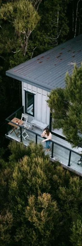 Treetop Tranquility at Rekindle Tree houses，位于Opua的酒店