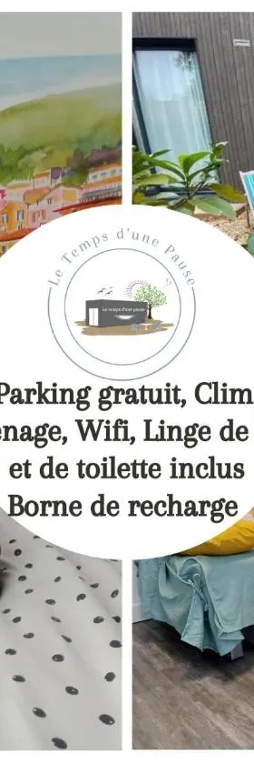 Studio de Jardin "Le Temps d une Pause" jusqu'à 4 personnes en face du Beaujolais - Climatisation et Borne recharge véhicule électrique，位于蒙梅勒的酒店