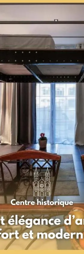 Manhattan Loft - centre - 5 mn à pied gare - parking privé - patio，位于特鲁瓦的酒店