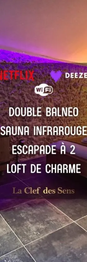 Loft Romantique la Clef des Sens - Sauna et Balnéo privatifs，位于Tourves的酒店