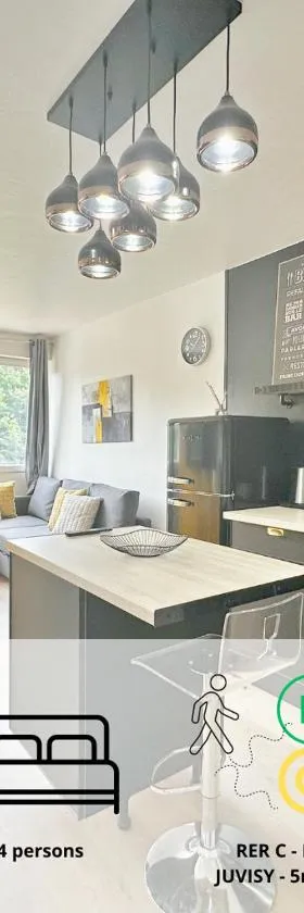 Appartement élégant et cosy - 4Pers，位于奥尔日河畔于维西的酒店
