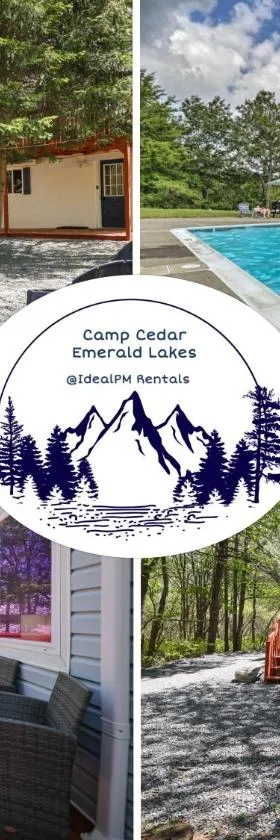 Camp Cedar:7 miles to Camelback, 5 to Kalahari!，位于Long Pond的酒店