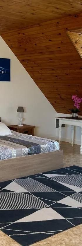 Appartement une chambre plus une chambre bébé ou enfant trois ans à la campagne au calme，位于Cléguérec的酒店