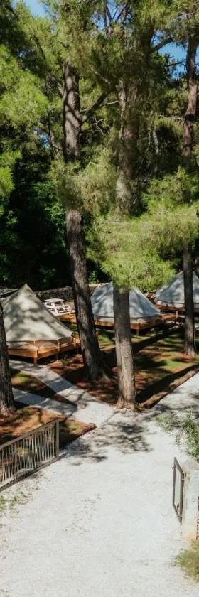 Camp 'Dvor' bell tent accommodation，位于Manjadvorci的酒店