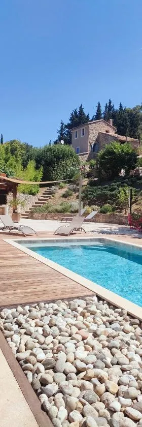 Cyprès du château，位于Le Barroux的酒店