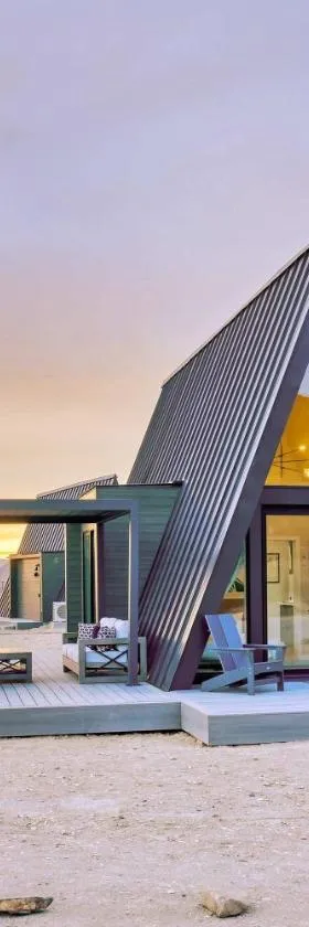 Stardust Big Bend Luxury A-Frame#8 with a fab view，位于特灵瓜的酒店