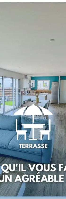 L'Évasion Colorée - Maison Vive et Moderne，位于穆耶龙·勒卡普蒂夫的酒店