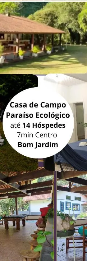 Casa na Serra para 14 Pessoas com Piscina e Churrasqueira - Da Francesa，位于邦雅尔丁的酒店