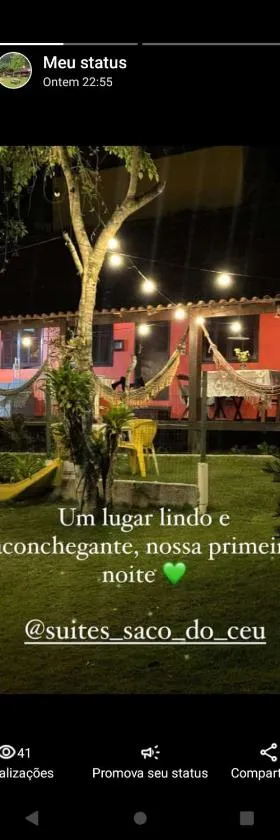 Casa de praia floresta verde e suítes , a casa toda para grupos ou famílias, ou as suítes separada faça sua melhor escolha，位于Saco do Ceu的酒店