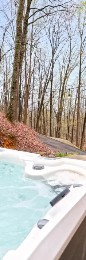 Couple Retreat Cabin-near Smoky Mountain Railroad-Hot Tub，位于布赖森城的酒店